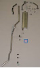 63014S-M 1956 Chevrolet Full-Size Station Wagon exc. 9-Pass. 8-cyl Single Exhaust System, 304 Stainless Steel, Modified - image 1