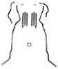 63017S 1956 Chevrolet Full-Size Exhaust System, 304 Stainless Steel - image 1