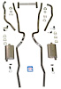 63027S 1955-1957 Chevrolet Full-Size Exhaust System, 304 Stainless Steel - image 1