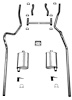 63071S 1955-1957 Chevrolet Full-Size Exhaust System, 304 Stainless Steel - image 1