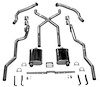63089S 1955-57 Chevrolet Full-Size X Exhaust System, 304 Stainless Steel - image 1