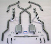 63090S 1955-57 Chevrolet Full-Size X Exhaust System, 304 Stainless Steel - image 1