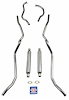 63100 1956 Chevrolet Full-Size 2 in. Dual 8-cyl SW Exhaust System - image 1