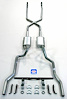 63110S 1955-1957 Chevrolet Full-Size X-Style Exhaust System, 304 Stainless Steel - image 1