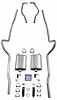 63117R-S 1955-1957 Chevrolet Full-Size 2 in. Dual Turbo Exhaust System, Stainless Steel - image 1