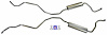 73003S 1960-1964 Chevrolet 8-cyl 283 & 327 Dual Exhaust exc. Hi-Performance, 304 Stainless Steel - image 1
