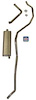 73004S 1959 Chevrolet Full-Size Exhaust System 6-cyl Single Exhaust, 304 Stainless Steel - image 1