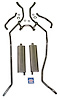 73010 1958 Chevrolet Full-Size Exhaust System 8-cyl 348 Dual Exhaust - image 1