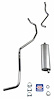 73040S 1963-1964 Chevrolet SW 6-cyl Exhaust System, 304 Stainless Steel - image 1