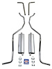 73048S 1960-1964 Chevrolet SW 8-cyl 2 in. Dual Exhaust System, 304 Stainless Steel - image 1