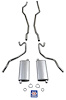 73065 1965-66 Chevrolet Exhaust System 8-cyl 396 & 427 Dual Exhaust w/ 2-1/2 in. Exhaust Pipes - image 1