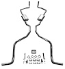 73073 1959 El Camino & SW exc. 9-Passenger 348 Dual Exhaust System w/ 2-1/2 in. Exhaust pipes & 2-1/2 in. Tailpipes - image 1