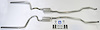 73084S 1965-1966 Full-Size Chevrolet Exhaust System 2-1/2 in. Dual Turbo, 304 Stainless Steel - image 1