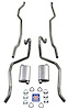 73089S 1965-1966 Full-Size Chevrolet Convertible Exhaust System, 304 Stainless Steel - image 1