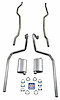 73092S 1965-1966 Full-Size Chevrolet Convertible Exhaust System, 304 Stainless Steel - image 1