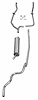 83009 1963-64 Full-Size Ford 2 in. Single Exhaust System for Sedan & Hardtop exc. Convertible & SW - image 1