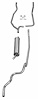 83011 1961-62 Full-Size Ford 2 in. Single Exhaust System for Sedan & Hardtop exc. Convertible & SW - image 1