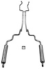 83014 1963-64 Ford Galaxie Exhaust System 352, 390, 406, 428 CID Dual Turbo - image 1
