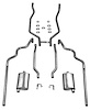 83022 1961-62 Full-Size Ford 2 in. Exhaust System 352 & 390 CID Dual Turbo - image 1