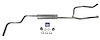 84002 1966-1974 Bronco V8 302 Single Exhaust System - image 1