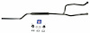 84003 1966-1974 Bronco V8 302 Single Exhaust System - image 1