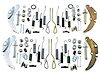 BHK002 1955-1958 Chevrolet Full-Size Brake Hardware Kit, Front & Rear