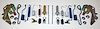 BHK200 1967-1969 Chevrolet Camaro Brake Hardware Kit, Front Only - image 1