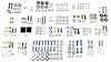 CBK001 1955-1957 Chevrolet Full-Size Convertible Top Bolt Kit - image 1