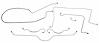 CBL905S 1965-1966 Chevrolet Corvette Full Brake Line Set [Stainless Steel] - image 1
