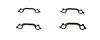 EML001 1957-1964 Chevrolet Full-Size Exhaust Manifold Bolt Locks - image 1
