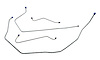 FBL004S 1955 Chevrolet Full-Size Front Brake Line Set [Stainless Steel] - image 1