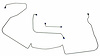 FBL300 1965 Pontiac GTO Front Brake Line - image 1