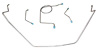 FBL400 1958 Chevrolet Full-Size Front Brake Line Set - image 1