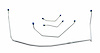 FBL401 1962-1964 Chevrolet Full-Size Front Brake Line Set - image 1