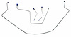 FBL402S 1962-1964 Chevrolet Full-Size Front Brake Line Set [Stainless Steel] - image 1