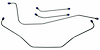FBL422 1960-63 Chevrolet C10 Pickup Truck Front Brake Line Set - image 1