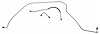 FBL612 1955 Full-Size Ford Front Brake Line Set, All models st&ard drum brakes - image 1