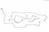 FBL616S 1970-1971 Full-Size Ford Front Brake Line Set [Stainless Steel] - image 1
