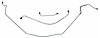 FBL701S 1964-1966 Chevrolet Chevelle Front Brake Line Set [Stainless Steel] - image 1