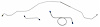 FBL702 1966 Chevrolet Chevelle Front Brake Line Set - image 1