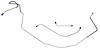 FBL704 1965-1966 Chevrolet Chevelle Front Brake Line Set - image 1