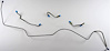 FBL714S 1968 Chevrolet Chevelle Front Brake Line Set [Stainless Steel] - image 1