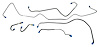 FBL715 1968 Chevrolet Chevelle Front Brake Line Set - image 1