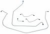 FBL901S 1963-1964 Chevrolet Corvette Front Brake Line Set [Stainless Steel] - image 1