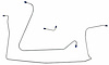 FBL905 Late 1965-1966 Chevrolet Corvette Front Brake Line Set - image 1