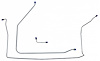 FBL906 Late 1965-1966 Chevrolet Corvette Front Brake Line Set - image 1