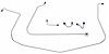 FBL907 1967 Chevrolet Corvette Front Brake Line Set - image 1