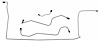 FBL911S 1969 Chevrolet Corvette Front Brake Line Set [Stainless Steel] - image 1