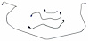 FBL912 1969 Chevrolet Corvette Front Brake Line Set - image 1