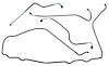 FBL915 1974 Chevrolet Corvette Front Brake Line Set - image 1